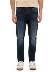 Męskie Spodnie Jeansowe Mustang Style Oregon Slim K Denim Blue 1017430 5000 803. Niebieskie spodnie materiałowe męskie Mustang, bez wzorów, z denimu. Za 179.99 zł.