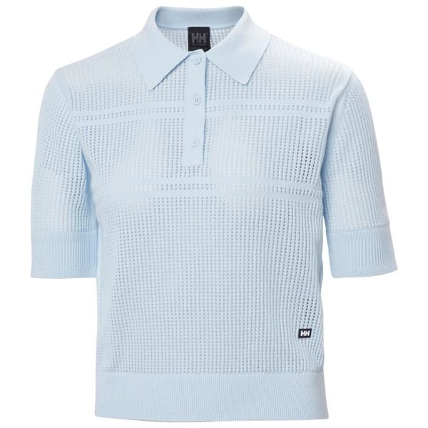 Damska koszulka polo Helly Hansen Salt. Niebieskie bluzki damskie Helly Hansen, bez wzorów, bez kołnierzyka, bez ramiączek. Za 399.50 zł.