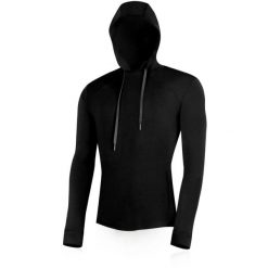 Męska bluza merino LERICH. Czarne bluzy z kapturem męskie LASTING, m, z dzianiny. Za 743.00 zł.