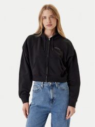 Tommy Jeans Bluza Linear DW0DW21163 Czarny Boxy Fit. Czarne bluzy bez kaptura damskie Tommy Jeans, m, z bawełny. Za 319.99 zł.