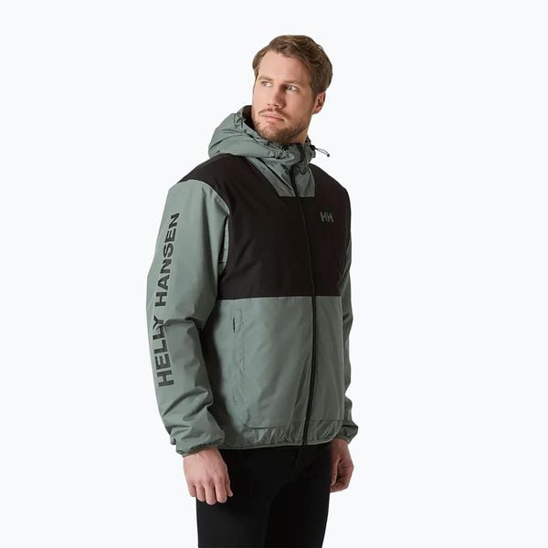 Kurtka przeciwdeszczowa męska Helly Hansen Ervik Ins Rain. Czarne kurtki męskie Helly Hansen, m, bez wzorów, klasyczne, z kapturem. W wyprzedaży za 632.95 zł.