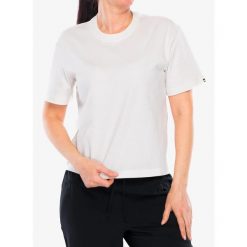 Koszulka bawełniana damska Mons Royale Yonder Merino Organic Cotton T-Shirt. Białe bluzki sportowe damskie Mons Royale, bez wzorów, z bawełny, bez ramiączek. Za 209.99 zł.