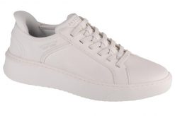 Buty sportowe męskie Skechers Court Break Double. Białe buty sportowe na co dzień męskie Skechers, z materiału, bez zapięcia. Za 299.99 zł.