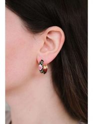 Heliophilia Kolczyki-kreole rozmiar: onesize. Czarne kolczyki damskie Heliophilia, metalowe. Za 100.28 zł.