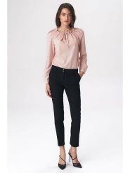 Nife Spodnie w kolorze czarnym rozmiar: 40. Czarne spodnie materiałowe damskie Nife, bez wzorów, z materiału. Za 118.01 zł.