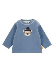 Steiff Bluza w kolorze niebieskim rozmiar: 92. Niebieskie bluzy i bluzki niemowlęce Steiff, bez wzorów, bez ramiączek, bez kaptura. Za 96.14 zł.