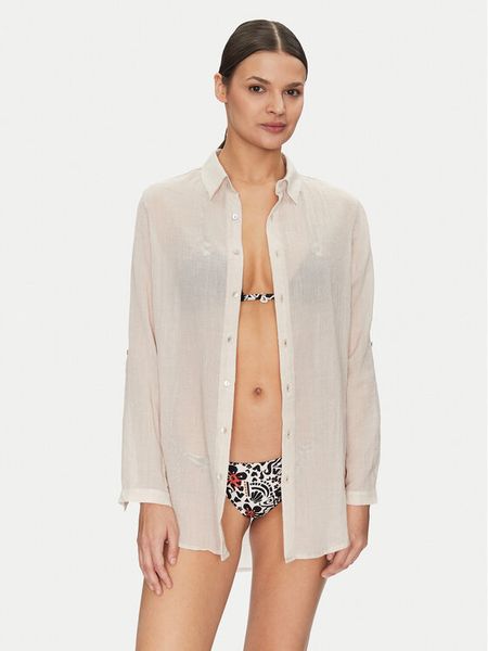 Banana Moon Koszula Gary Adilson HPP41 Beżowy Regular Fit. Brązowe koszule damskie Banana Moon, m, bez wzorów, z syntetyku, bez kołnierzyka, bez ramiączek. Za 309.99 zł.