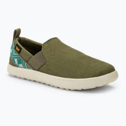 Trampki damskie Teva Voya Slip On. Zielone trampki i tenisówki damskie Teva, bez wzorów. Za 149.99 zł.