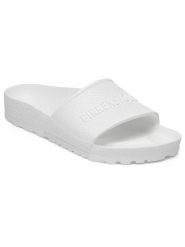 Birkenstock Klapki "Barbados" w kolorze białym rozmiar: 36. Białe klapki damskie Birkenstock, bez wzorów, bez obcasa. Za 113.99 zł.