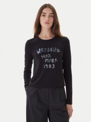 Weekend Max Mara Bluzka Renoir 2525946032 Czarny Regular Fit. Czarne bluzki damskie Weekend Max Mara, xs, bez wzorów, z bawełny, bez ramiączek. Za 519.99 zł.