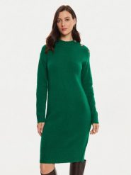Tatuum Sukienka dzianinowa Anica T2320.204B Zielony Relaxed Fit. Zielone sukienki damskie Tatuum, m, bez wzorów, z dzianiny, bez kołnierzyka, bez ramiączek. Za 239.99 zł.