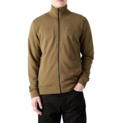 Bluza polarowa HUGO BOSS ZESTART Brązowy. Brązowe bluzy bez kaptura męskie Hugo Boss, z polaru. Za 490.99 zł.