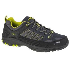 Buty trekkingowe męskie, CMP Sun Low. Szare buty trekkingowe męskie CMP, z materiału, przed kostkę, bez zapięcia, outdoorowe. Za 239.99 zł.