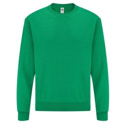 Męska Klasyczna Bluza Wkładana Przez Głowę. Zielone bluzy bez kaptura męskie Fruit of the Loom, l. Za 62.99 zł.