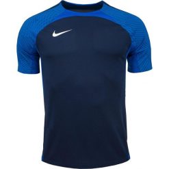 Koszulka sportowa męska Nike Dri-FIT Strike 23. Niebieskie t-shirty sportowe męskie Nike, m, bez ramiączek, do piłki nożnej, dri-fit (nike). Za 131.00 zł.