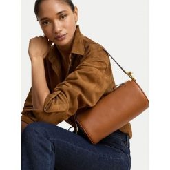 Torebka LAUREN RALPH LAUREN. Brązowe torebki klasyczne damskie Lauren Ralph Lauren, bez wzorów, bez dodatków. Za 1,299.00 zł.