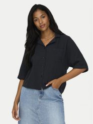 ONLY Koszula Thyra 15267839 Czarny Regular Fit. Czarne koszule damskie Only, l, bez wzorów, z bawełny, bez kołnierzyka, bez ramiączek. Za 139.99 zł.