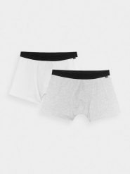 4F Bielizna bokserki (2-pack) męskie - multikolor XL. Bokserki męskie 4f, bez wzorów, z bawełny. Za 79.99 zł.