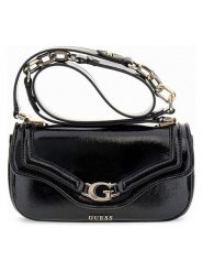 Guess Torebka w kolorze czarnym - 21.5 x 11.5 x 7 cm rozmiar: onesize. Czarne torebki klasyczne damskie Guess, z aplikacjami, z materiału, bez dodatków. Za 347.99 zł.