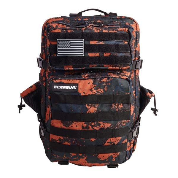 Plecak do CrossTraining i podróży ELITRAINX V1 45L. Brązowe plecaki damskie ELITEX TRAINING, z aplikacjami, z materiału. Za 252.99 zł.