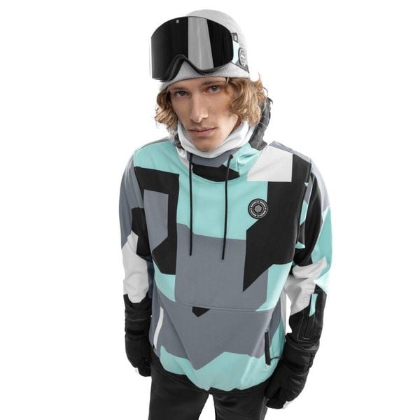 Kurtka snowboardowa męska W1 Ushuaia. Niebieskie kurtki męskie SIROKO, m, bez wzorów, z materiału, z kapturem, narciarskie. Za 254.00 zł.