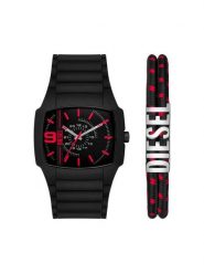 Diesel Zegarek Cliffhanger DZ2191SET Czarny. Czarne, analogowe zegarki męskie Diesel. Za 559.99 zł.