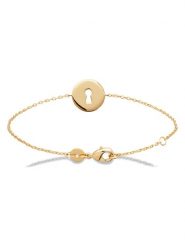 L'Atélier Précieux Pozłacana bransoletka z elementami ozdobnymi rozmiar: onesize. Żółte bransoletki damskie L'Atélier Précieux, pozłacane. Za 130.99 zł.