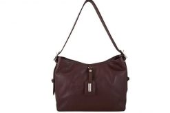 Codzienna torebka damska na ramię - Bordowa. Czerwone torebki klasyczne damskie Barberinis, bez wzorów, ze skóry, małe, bez dodatków. Za 222.99 zł.