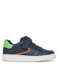 Geox Sneakersy J Eclyper Boy J55LSA 05411 CB43S M Granatowy. Niebieskie buty sportowe chłopięce Geox, bez wzorów, ze skóry, bez zapięcia. Za 199.99 zł.