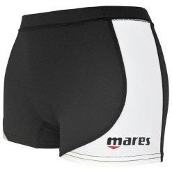 Damskie krótkie spodenki UPF 50+ RASHGUARD SHORTS SHE DIVES. Białe szorty damskie MARES, bez wzorów, sportowe. Za 99.43 zł.
