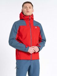 Dare 2b Kurtka softshellowa "Diluent Era" w kolorze czerwono-szarym rozmiar: M. Czerwone kurtki outdoor męskie Dare 2b, m, bez wzorów, z materiału, bez kaptura. Za 147.91 zł.