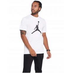 Koszulka sportowa Męska Nike Jordan Jumpman. Białe t-shirty sportowe męskie Jordan, m, bez ramiączek. Za 179.00 zł.