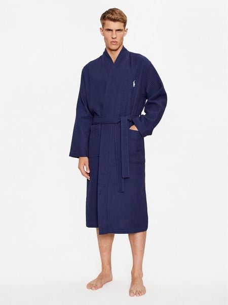 Polo Ralph Lauren Szlafrok 714910651001 Granatowy. Niebieskie szlafroki męskie Polo Ralph Lauren, m, bez wzorów, z bawełny. Za 469.99 zł.