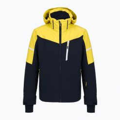 Kurtka narciarska męska CMP 35W0077 Zip Hood. Niebieskie kurtki męskie CMP, na zimę, l, bez wzorów, z elastanu, sportowe, bez kaptura. Za 959.99 zł.
