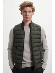 Ecoalf Kamizelka pikowana "Trim" w kolorze khaki rozmiar: L. Brązowe kamizelki męskie Ecoalf, l, z materiału. Za 219.60 zł.