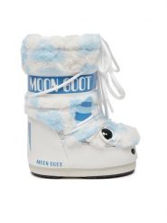 Moon Boot Śniegowce 80D3400260 Biały. Białe kozaki dziewczęce Moon Boot, bez wzorów, ze skóry, bez obcasa. Za 899.99 zł.