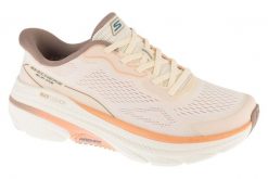 Buty sportowe damskie, Slip-Ins: Max Cushioning Arch Fit 2.0 - Azusah. Białe buty sportowe na co dzień damskie Skechers, bez wzorów, z materiału, trekkingowe. Za 499.99 zł.