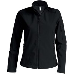 Kurtka damska Kariban Softshell. Czarne kurtki damskie KARIBAN, bez wzorów, z softshellu, bez kaptura. Za 205.00 zł.