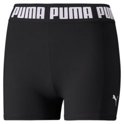 Spodenki fitness damskie PUMA Train Puma Strong 3" Tight. Czarne spodenki sportowe damskie Puma, bez wzorów, sportowe. Za 139.00 zł.