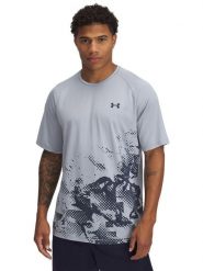 Under Armour Koszulka sportowa w kolorze błękitno-granatowym rozmiar: L. Niebieskie t-shirty sportowe męskie Under Armour, l, bez ramiączek, outdoorowe. Za 100.99 zł.
