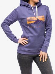 Bluza z kapturem damska Edelrid Spotter Hoody IV. Fioletowe bluzy z kapturem damskie EDELRID, l, z bawełny. Za 368.45 zł.