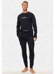 Hugo Boss Underwear Piżama w kolorze granatowym rozmiar: M. Niebieskie piżamy męskie Hugo Boss Underwear, m, bez wzorów, z bawełny, bez ramiączek. Za 263.53 zł.