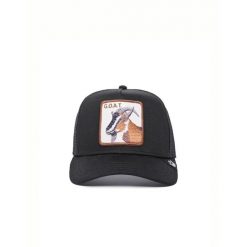 Czapka z daszkiem Goorin Bros. The Goat Black Trucker 101-0385-BLK. Czarne czapki męskie Goorin Bros, bez wzorów. Za 179.00 zł.