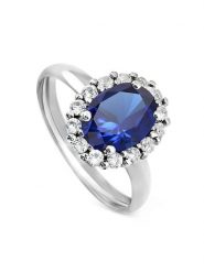 OR Carats Złoty pierścionek z kamieniami szlachetnymi rozmiar: 60. Niebieskie pierścionki damskie OR Carats, z szafirem, złote. Za 1,283.65 zł.