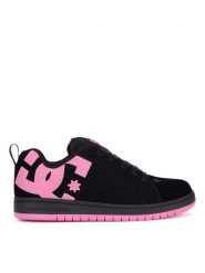 DC Shoes Sneakersy COURT GRAFFIK ADGS100091-BBP Czarny. Czarne buty sportowe dziewczęce DC Shoes, bez wzorów, z nubiku, bez zapięcia. Za 199.99 zł.