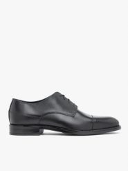 Czarne wizytowe półbuty. Czarne buty wizytowe męskie Ryłko, z materiału, bez zapięcia. Za 449.99 zł.