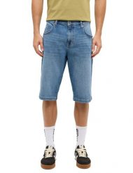 Męskie Szorty Jeansowe Mustang Style Denim Bermuda Denim Blue 1017459 5000 303. Niebieskie szorty męskie Mustang, z denimu, bez kołnierzyka. Za 149.99 zł.
