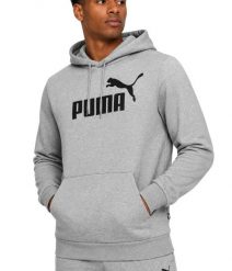 Męska bluza sportowa z kapturem dresowa PUMA ESS Big Logo 586686-03. Czarne bluzy sportowe męskie Puma, m, z bawełny. Za 149.00 zł.