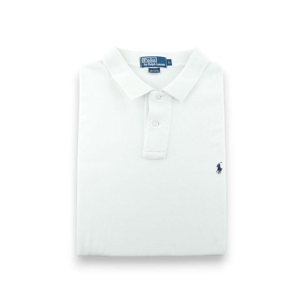Second life - Polo Ralph Lauren koszulka męska krótki rękaw - Stan dobry. Białe koszulki polo męskie Ralph Lauren, l, bez wzorów, bez ramiączek. Za 106.46 zł.