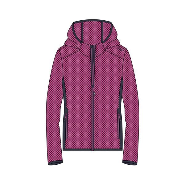 Bluza damska turystyczna CMP 34H2876. Fioletowe bluzy bez kaptura damskie CMP, z materiału. Za 274.15 zł.